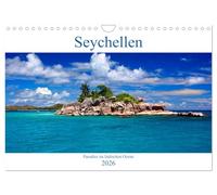 Seychellen - Paradies im Indischen Ozean (Wandkalender 2026 DIN A4 quer), CALVENDO Monatskalender: Auf den Seychellen erfüllt sich der romantische Traum vom unberührten Tropenparadies.