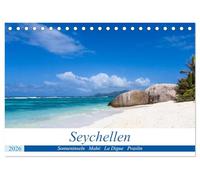 Seychellen. Sonneninseln - Mahé, La Digue, Praslin (Tischkalender 2026 DIN A5 quer), CALVENDO Monatskalender: Seychellen
