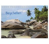 Seychellen (Tischkalender 2026 DIN A5 quer), CALVENDO Monatskalender: Träume zwischen Granitfelsen unter Palmen