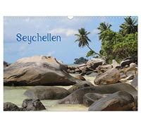 Seychellen (Wandkalender 2026 DIN A3 quer), CALVENDO Monatskalender: Träume zwischen Granitfelsen unter Palmen