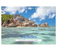 Seychelles - Des îles de rêve dans l'océan Indien (Calendrier de bureau 2026 DIN A5 horizontal), CALVENDO calendrier mensuel