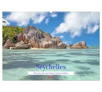 Seychelles - Des îles de rêve dans l'océan Indien (Calendrier mural 2026 DIN A2 vertical), CALVENDO calendrier mensuel: Photos des belles îles de Mahé et La Digue.