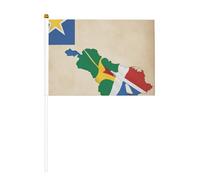 Seychelles Flag Map03 Canne de drapeau portable pour décoration d'événements, utilisation polyvalente, activités de groupe