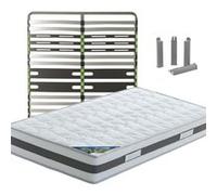 SEYCHELLES - Pack Matelas + AltoZone 120x190 + Pieds -