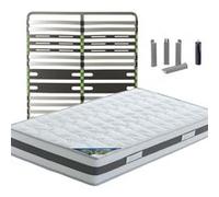 SEYCHELLES - Pack Matelas + AltoZone 160x200 + Pieds - Altobuy