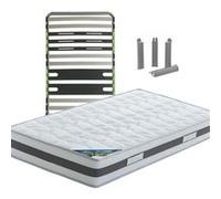 SEYCHELLES - Pack Matelas + AltoZone 90x190 + Pieds -