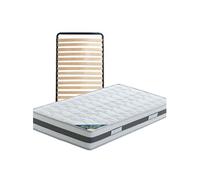 SEYCHELLES - Pack Matelas + Lattes 90x190 -