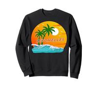 Seychelles Palmiers Coucher de Soleil Océan Plage Souvenir Sweatshirt