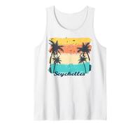 Seychelles Palmiers Paradis Tropical Île Cadeau Souvenir Débardeur