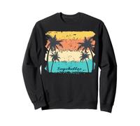 Seychelles Palmiers sur Une Île La Digue Souvenir Sweatshirt