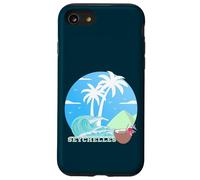 Seychelles Palmiers sur Une Île Plage La Digue Souvenir Coque pour iPhone SE (2020) / 7/8