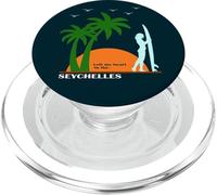 Seychelles Palmiers sur Une Île Plage PopSockets PopGrip pour MagSafe