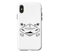 Seychelles Palmiers sur Une Île Plages sans Fin Coque pour iPhone X/XS