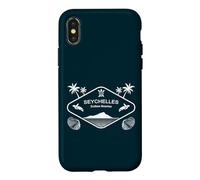 Seychelles Plages sans Fin Palmiers sur Une Île Coque pour iPhone X/XS