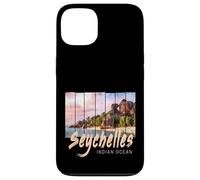 Seychelles Souvenir Vintage Coucher Soleil de l'océan Indien Coque pour iPhone 13