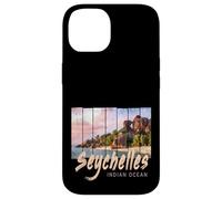 Seychelles Souvenir Vintage Coucher Soleil de l'océan Indien Coque pour iPhone 14