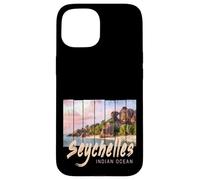 Seychelles Souvenir Vintage Coucher Soleil de l'océan Indien Coque pour iPhone 15