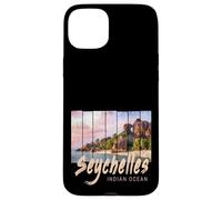 Seychelles Souvenir Vintage Coucher Soleil de l'océan Indien Coque pour iPhone 15 Plus