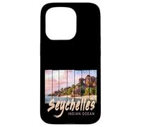 Seychelles Souvenir Vintage Coucher Soleil de l'océan Indien Coque pour iPhone 15 Pro