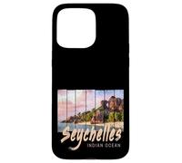 Seychelles Souvenir Vintage Coucher Soleil de l'océan Indien Coque pour iPhone 15 Pro Max