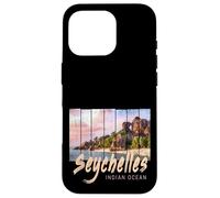 Seychelles Souvenir Vintage Coucher Soleil de l'océan Indien Coque pour iPhone 16 Pro