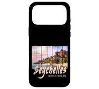 Seychelles Souvenir Vintage Coucher Soleil de l'océan Indien Coque pour iPhone 17 Pro Max