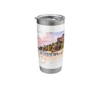 Seychelles Souvenir vintage coucher soleil de l'océan Indien Gobelet isotherme en acier inoxydable double paroi