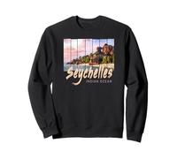 Seychelles Souvenir Vintage Coucher Soleil de l'océan Indien Sweatshirt