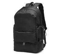 seyfocnia Sac à dos de sport pour homme, sac à dos imperméable avec compartiment à chaussures, sac à dos de voyage, sac à dos de sport, sac à dos décontracté - Noir, Noir , 17.3 x 13 x7.1