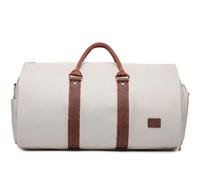 seyfocnia Sac de Voyage Convertible pour Homme et Femme - Valise à Suspendre 2 en 1, Beige, Classique