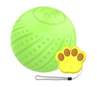 SEYIMTU Balle interactive intelligente pour chien avec lumières LED et télécommande - Roulement automatique à 360 ° avec réduction du bruit en silicone, charge de type C pour petits et grands chiens