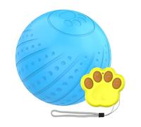 SEYIMTU Balle interactive intelligente pour chien avec lumières LED et télécommande - Roulement automatique à 360 ° avec réduction du bruit en silicone, charge de type C pour petits et grands chiens