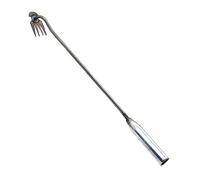 SEYIMTU Extracteur de mauvaises herbes en acier au manganèse avec long manche - Désherbeur à 4 dents tranchantes pour désherbage de précision dans les espaces restreints, outil de désherbage avec