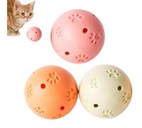 SEYIMTU Hochet Balle Jouet pour Chat Intérieur avec Herbe à Chat Intégrée et Matériau ABS, Changement de Couleur Interactif Jouet Enrichissement pour Chatons