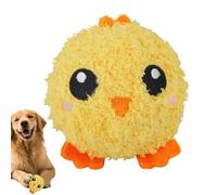 SEYIMTU Jouet couineur pour chien sans rembourrage - Balle à mâcher incrustée en peluche pour soulager l'ennui, jouet de dentition apaisant pour chiot de petite et moyenne taille (B)