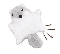 SEYIMTU Jouet interactif en peluche douce pour chat avec couineur activé par le mouvement pour chatons et chats adultes (gris)