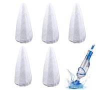 SEYIMTU Lot de 5 sacs de rechange pour nettoyeur de piscine - Maille polyester résistante à la déchirure pour filtration des feuilles et de la poussière, facile à installer pour les hôtels/gymnases