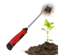 SEYIMTU Outil de désherbage en acier inoxydable avec poignée ergonomique - Désherbeur manuel pour jardin, pelouse, cour, outil de désherbage robuste avec fourche en forme de V pour enlever les racines