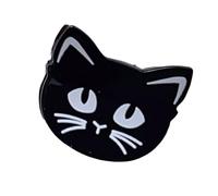 SEYIMTU Pince à cheveux d'Halloween en acrylique, fantôme, citrouille, chat, pour femme, fête, costume gothique, épingles à cheveux amusantes (chat noir)