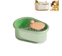 Seyisshop Nettoyant pour fruits et légumes, Gadgets de cuisine, Essoreuse manuelle pour fruits et légumes avec brosse (Green)