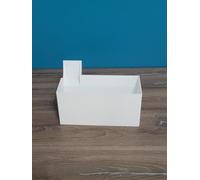 SEYLAB | Bac à Déchets pour Surjeteuse, Compatible LIDL PFAFF Element 1230 OL 1230-OL, Imprimé en 3D en France Bac Surjeteuse Bac à Surjeteuse Poubelle Surjeteuse (Blanc)