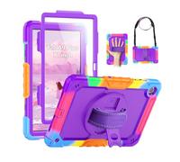 SEYMAC Coque pour Enfants pour Samsung Galaxy Tab A9+ Plus 11" (SM-X210/X216/X218), Coque de Protection résistante aux Chocs avec Protecteur d'écran, Support Rotatif, dragonne/bandoulière pour Tab