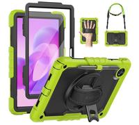 SEYMAC Coque pour Lenovo Idea Tab 11 2025 / Tab M11 2024 / K11 11 pouces, Coque Antichoc pour Lenovo Tab M11 avec Protecteur d'écran, Support Rotatif à 360° et Dragonne, Bandoulière, Porte-Stylo, Vert