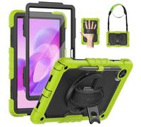 SEYMAC Coque pour Lenovo Idea Tab 11 Pouces 2025 / Tab M11 2024 / K11 11'' | Étui Antichoc Lenovo tablette idea tab 11 avec Protecteur d'écran, Support Rotatif à 360°, Bandoulière, Porte-Stylo, Vert