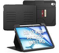 SEYMAC Étui pour iPad Air 11" 2024 M2, étui pour iPad Air 6e génération (A2902/A2903/A2904), Protection complète, Mise en Veille/réveil Automatique, Coque magnétique Solide avec 5 Angles de Support,