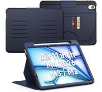 SEYMAC Étui pour iPad Air 11" 2024 M2, pour iPad Air 6e génération (A2902/A2903/A2904), Protection complète, Mise en Veille/réveil Automatique, Coque magnétique Solide avec 5 Angles de Support,