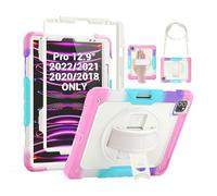 SEYMAC Étui pour iPad Pro 2021 12,9'' 5ème génération (A2378/A2461/A2379/A2462), iPad Pro 12,9'' 4ème génération (A229/A2069/A2232/A233), iPad Pro 2018 3/A1876 2014/A. 1895/A1983), rose coloré