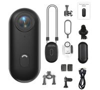 Seymal Caméra de Baseball, caméra d'action Sport Portable avec Clip magnétique, enregistreur de Conduite POV, Accessoires à Montage Rapide, Petite caméra corporelle for Le Cyclisme(Black-a,4k)