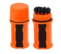 Seymal Kit De Survie D'allumettes étanches, 20 Pièces/Baril, Kit D'allumettes Anti-Tempête avec étui, Allumettes Portables for Allume-Feu D'extérieur en Cas d'urgence, for Camping, Randonnée, Pêche