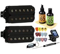 Seymour Duncan Pegasus/Sentient 6 cordes Lot de micros Humbucker 11108-95-b Bundle avec accordeur, médiators, kit d'entretien